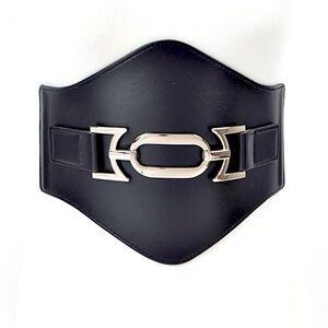 Oversized Vegan Leather Corset Statement Belt